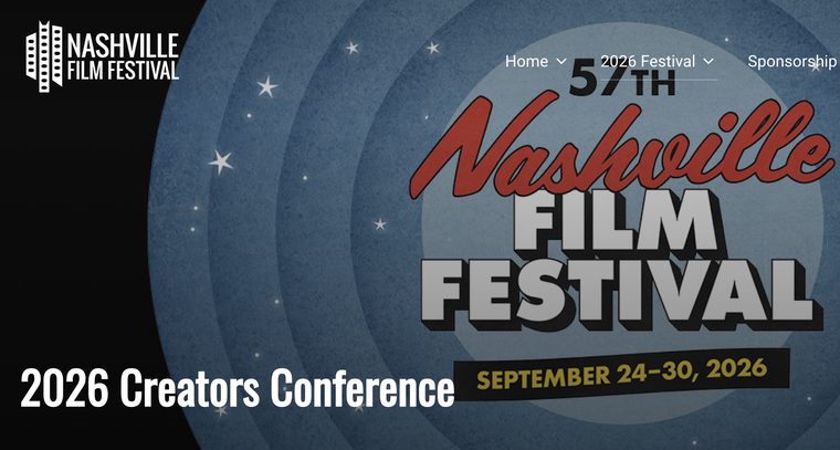 Nashville Film Festival artwork with the title 2026 Creators Conference, September 24 to 30, 2026