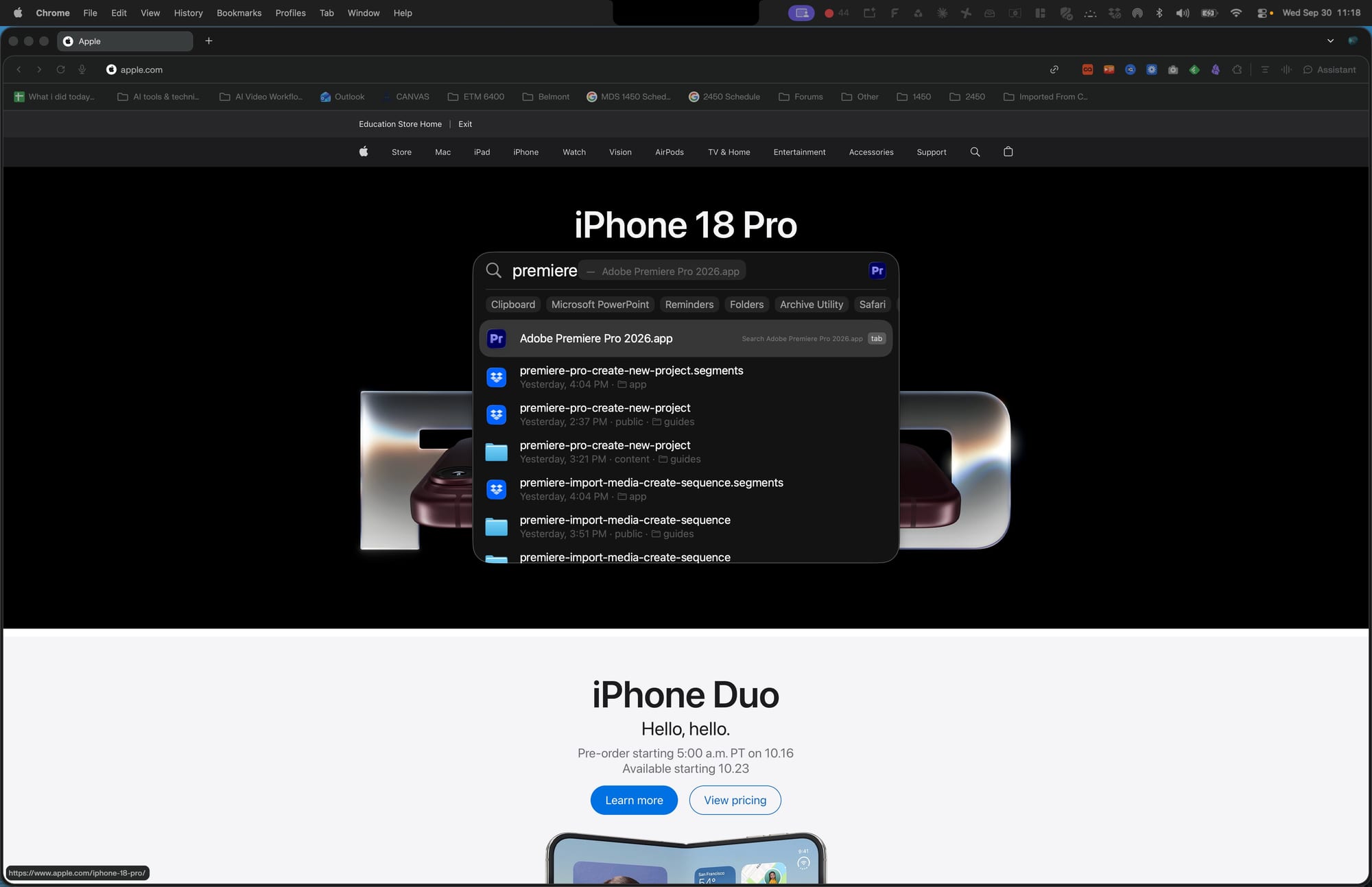 Screenshot for step 7: Launch an App from Spotlight