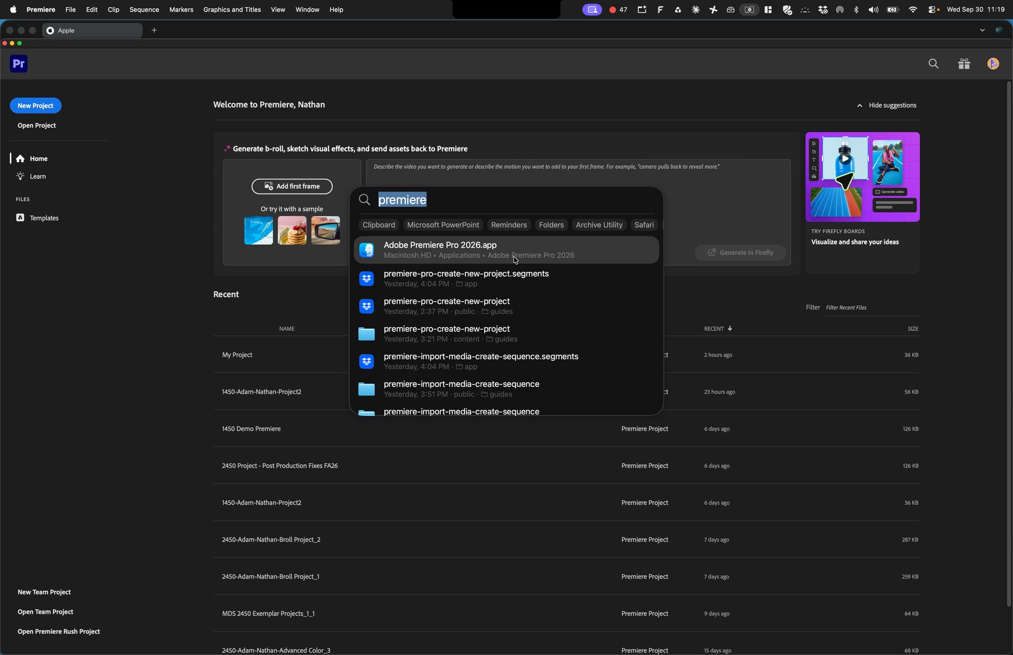 Screenshot for step 8: Show Where an App Lives