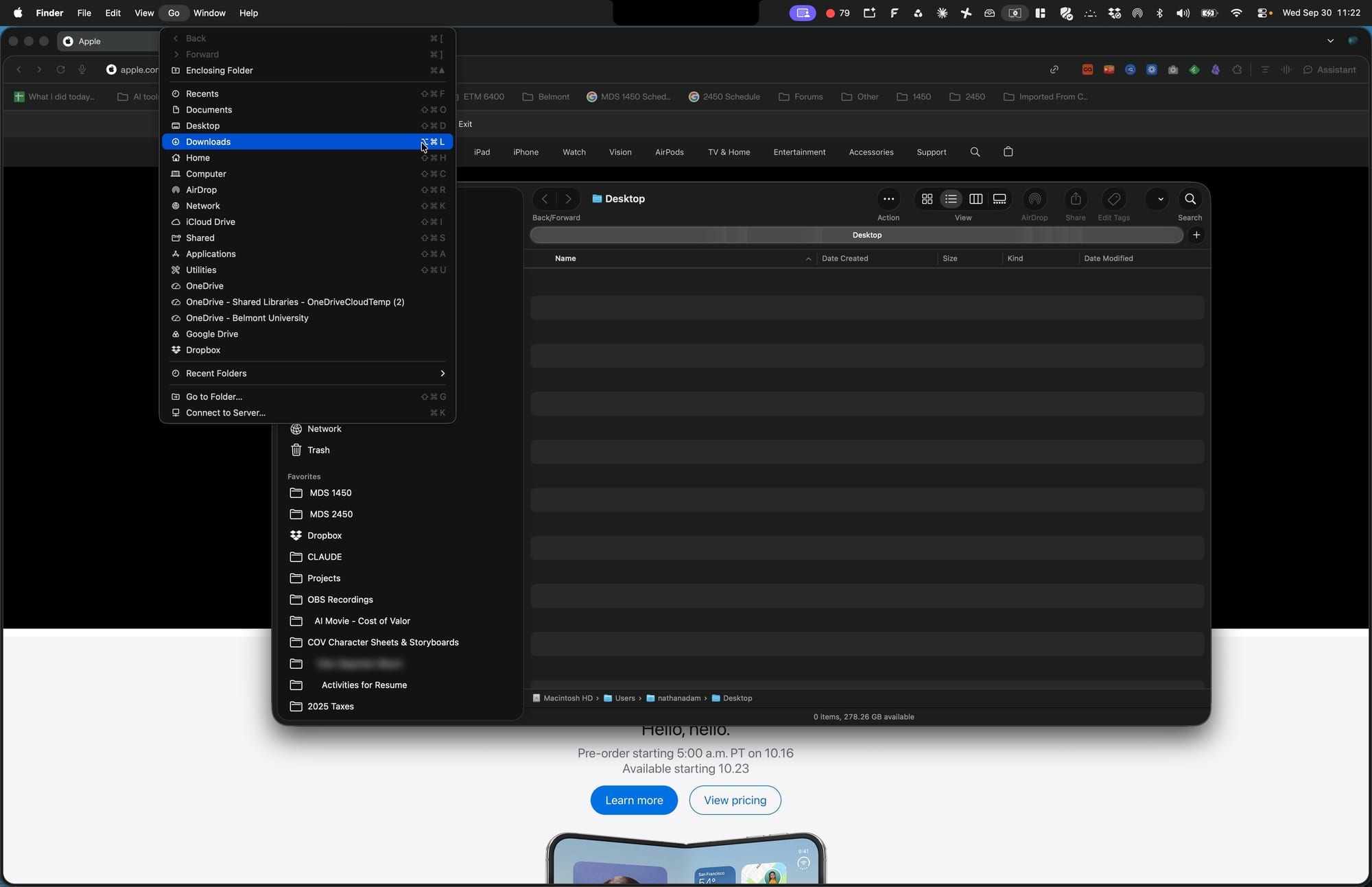 Screenshot for step 18: Jump to Downloads