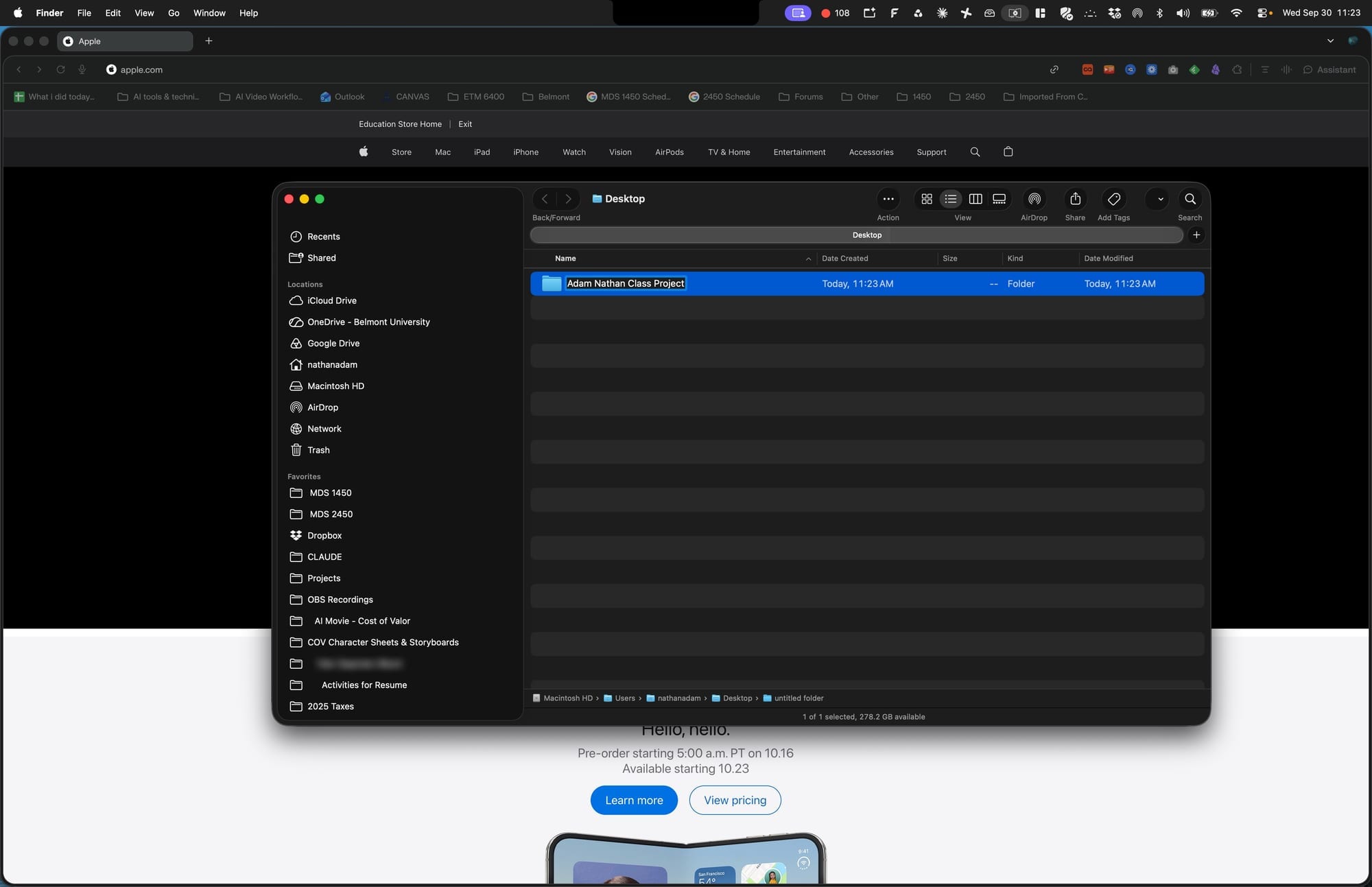 Screenshot for step 20: Rename the Folder