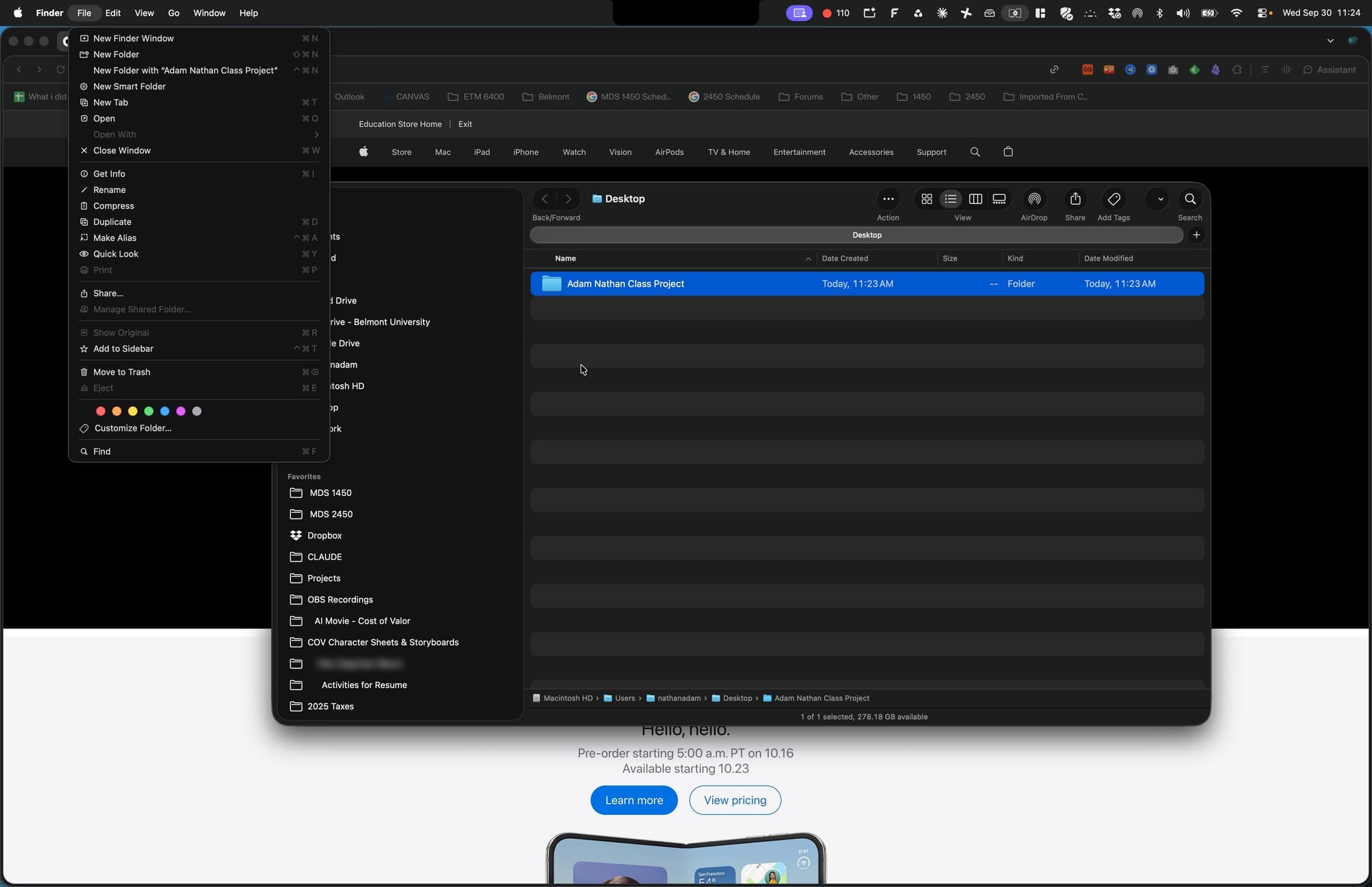 Screenshot for step 21: Put the Folder Inside a New Folder