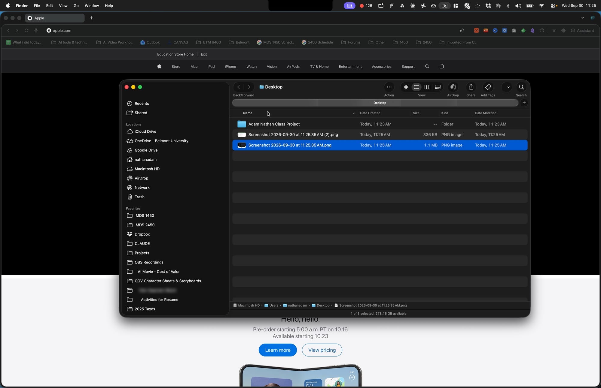 Screenshot for step 26: Preview with Quick Look