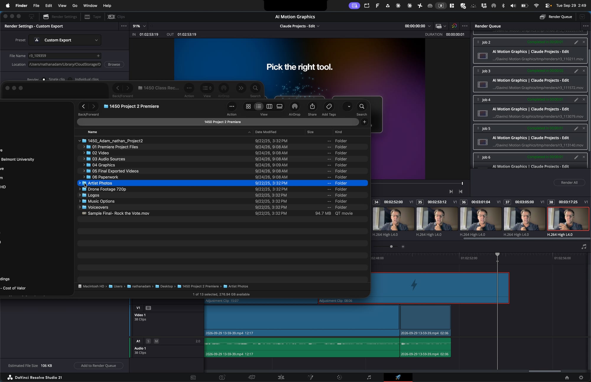 Screenshot for step 11: Move Artist Photos to Graphics