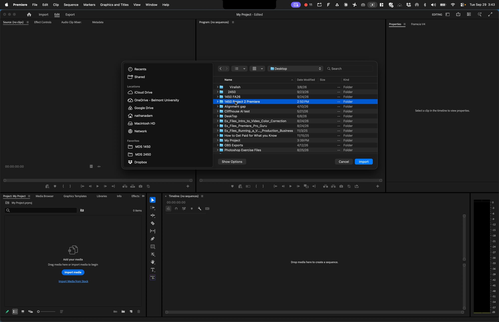 Screenshot for step 4: Open Your Project Folder