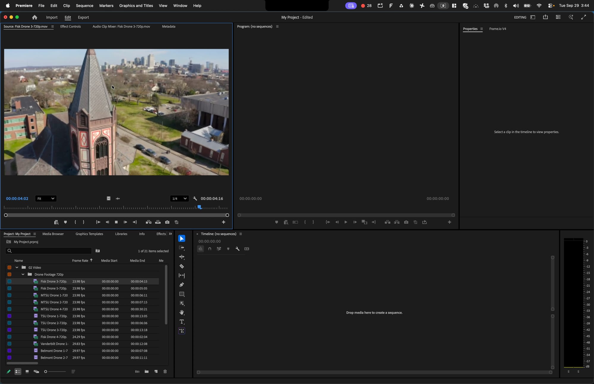 Screenshot for step 10: Play and Shuttle Through the Clip