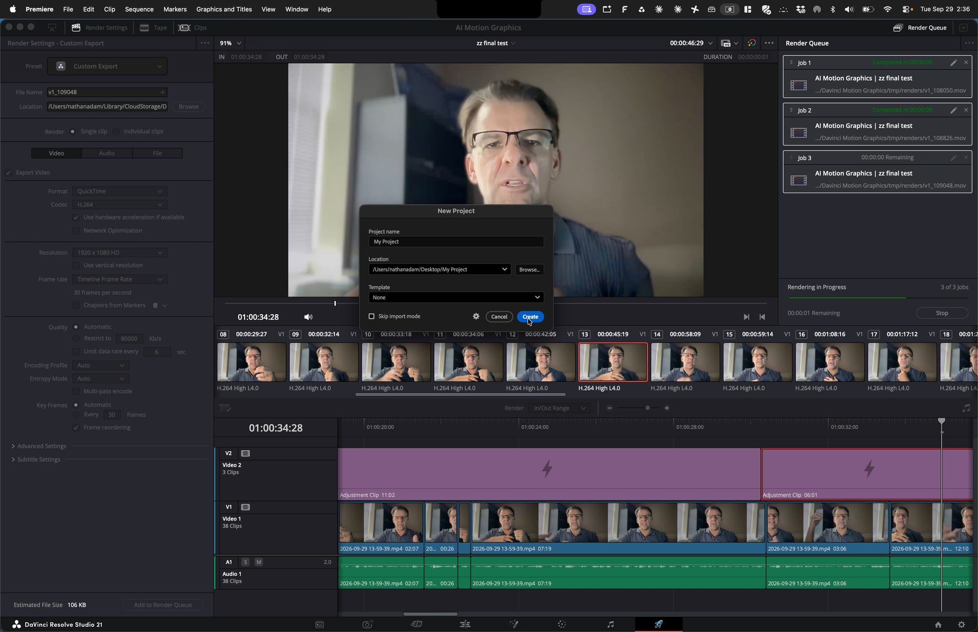 Screenshot for step 10: Create the Project